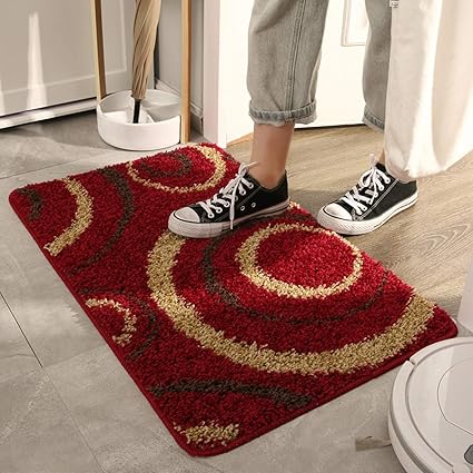 Amazon 玄関マット バスマット 北欧 足拭きマット おしゃれ ドアマット 家庭用 滑り止め 吸水 ラグマット 80x1cm Hifeos 玄関マット