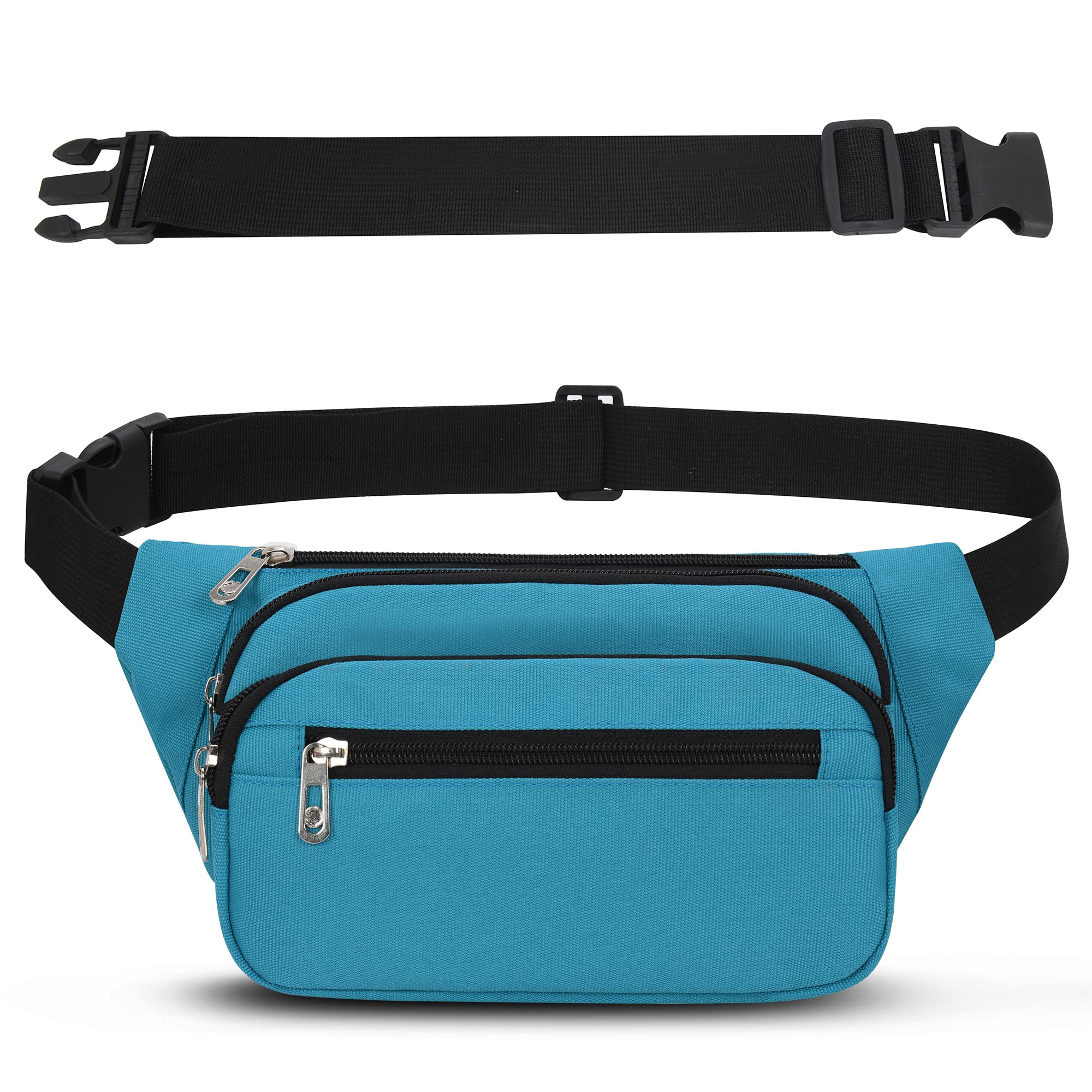 IHIGOGOFA Bumbags Waist Fanny Pack Fashion Bum Bag with 65cm Extended Belt for Dog Walking Climbing Hiking Travel Cycling Girls Ladies Men Women