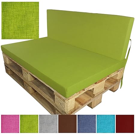 PROHEIM Outdoor Palettenkissen Tino Palettensofa Indoor/Outdoor schmutz- und Wasserabweisende Palettenauflage Palettenpolster