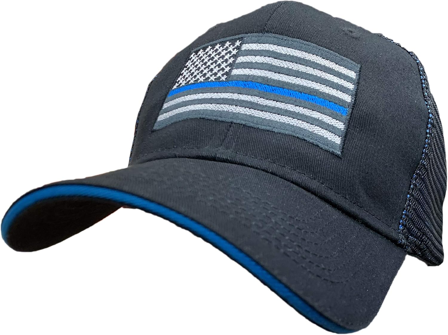 blue mesh hat