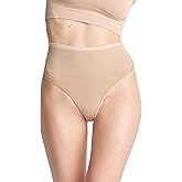Yummie womens Ultralight Seamless Lace Insert Shapewear ThongThong Panties
