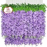 Yastouay 38 Pcs Wisteria Hanging Flowers, 3.77