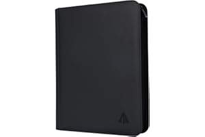 Rayvol Premium 9-Pocket Card Binder - Fits 828 Trading Cards, Side Loading Ringless Card Collection Album for TCG and Sports Cards