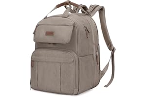 mommore Diaper Bag Backpack, Large Diaper Bag Expandable for 2 Kids/Twins, Durable Baby Bag with Changing Pad, Water Resistant Travel Diaper Backpack for Mom Dad