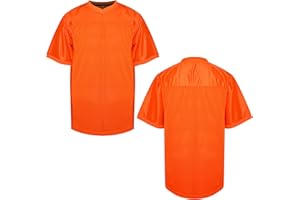 MESOSPERO Blank Football Jerseys for Men,Mesh Polyester Plain Football Shirt Pullover Sports Clothing S-3XL Black White Grey