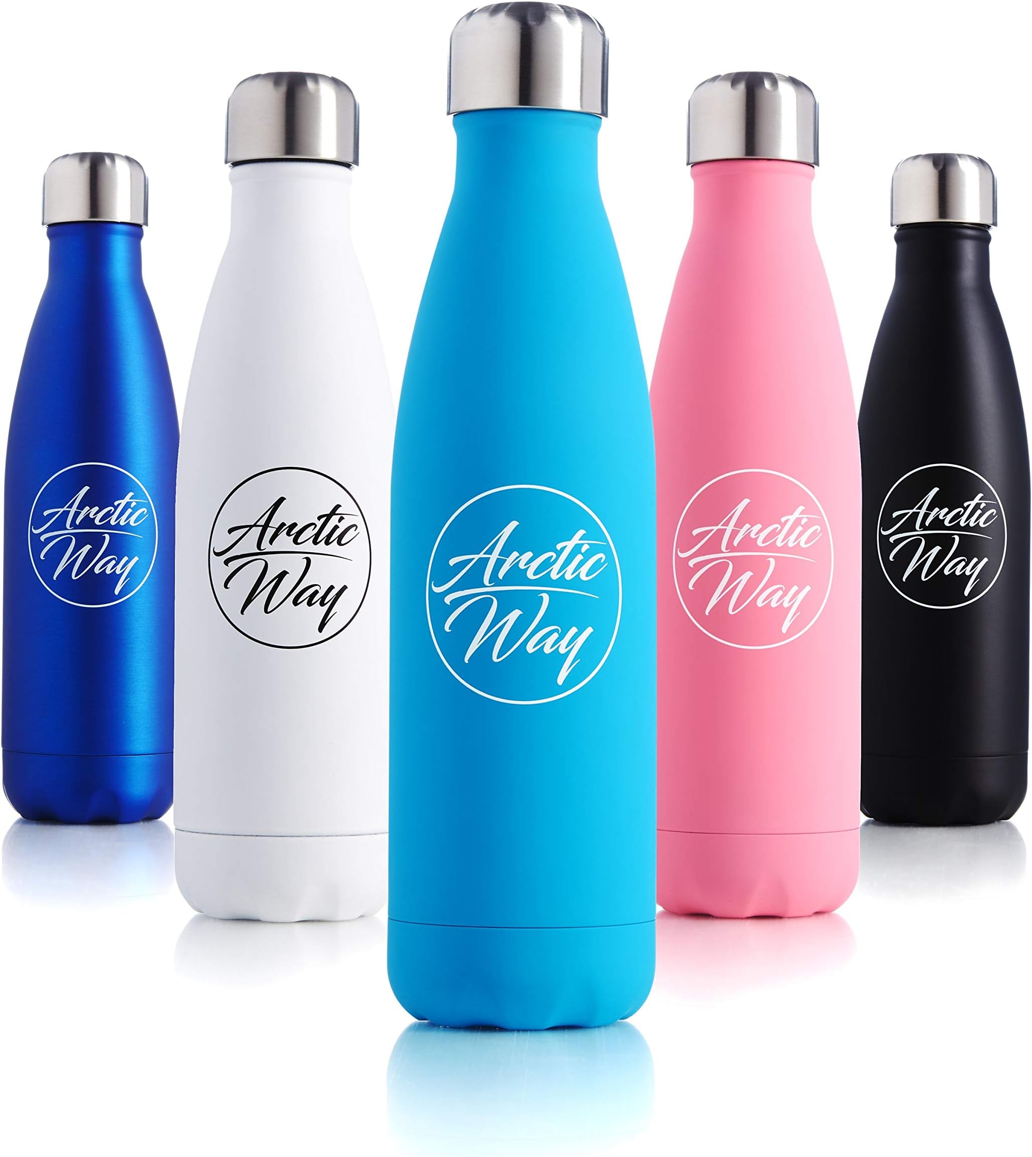 Arctic Way Water Bottle | Premium Quality Stainless Steel | Vacuum Insulated Double Wall | BPA Free Reusable Bottle | No Sweating & Leak-Proof | 500 ml | 18 Hours Hot & 24 Hours Cold