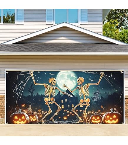 Amazon.com: 6 x 13 ft Halloween Garage Door Decorations Halloween