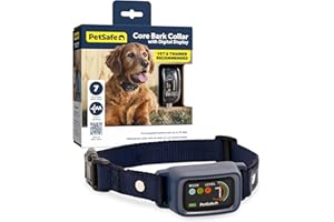 PetSafe Core Digital Dog Bark Collar – Waterproof Anti-Bark Training Device – Tone, Vibration and Static Correction – Illuminated Digital Display – for Small Medium or Large Dogs 8 lb. and Up