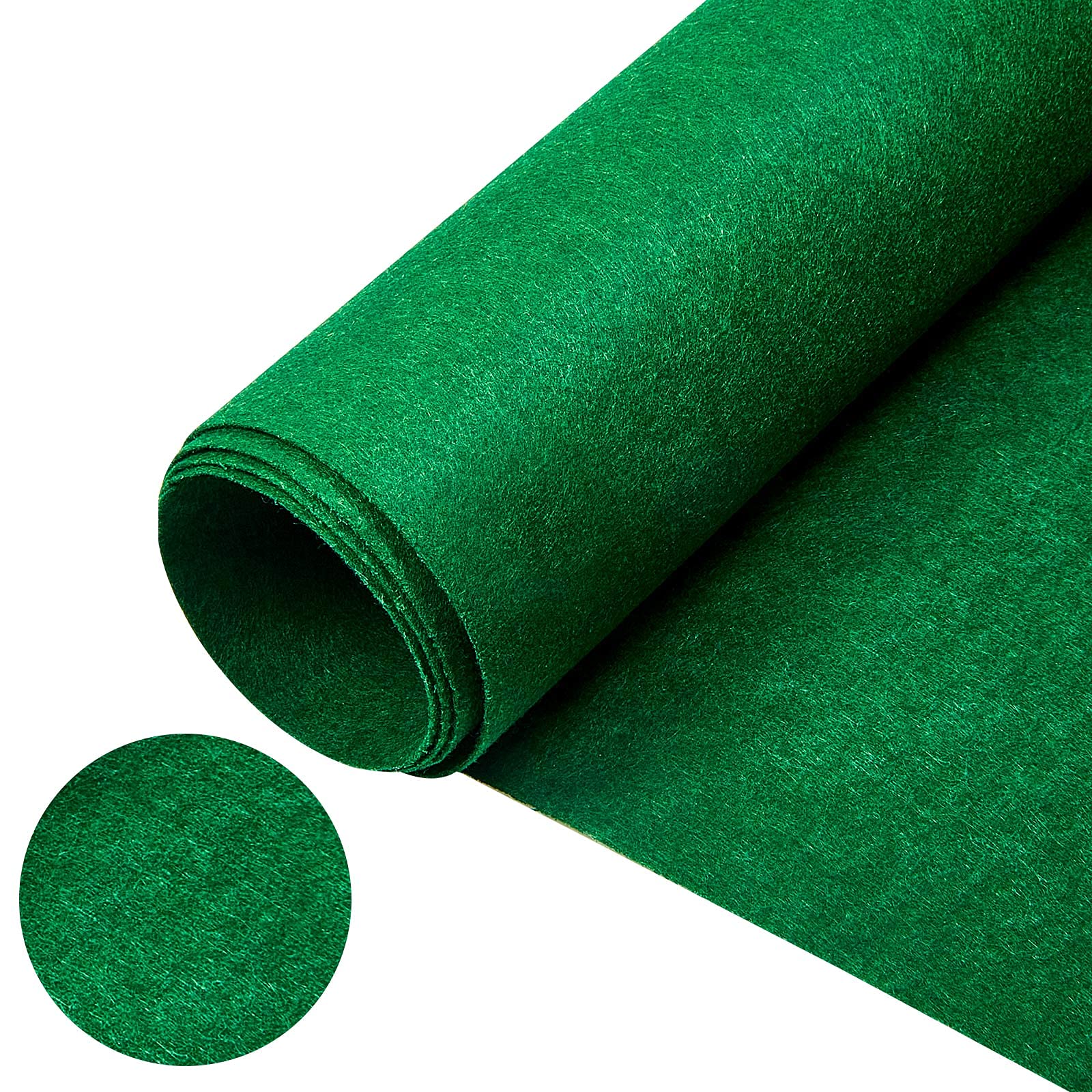 Felt Fabric Sheet Wide Soft Fabric Sheet Poker Table Cloth for Crafts Sewing Gaming Table Cover Home Decoration by The Metre 41 x 59 Inch (Dark Green)