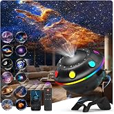 Galaxy Projector for Bedroom, 13 in 1 Planetarium Star Projector with Solar System &amp; Constellation, 360&deg; Rotating Galaxy Light Projector, Space Night Light Projector for Kids Adults Gifts,Black