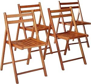 Winsome Wood 33415 Robin 4-PC Folding Set Teak Chair,
