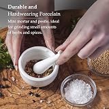 WM Bartleet & Sons Mini Mortar and Pestle Set Porcelain 7cm view 3