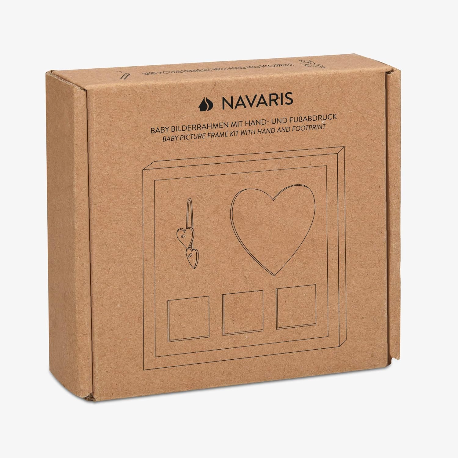 Decoration Enfant Personnalisee Cadre Photo Bebe Avec Tampon Encreur Pour Main Pied Navaris Kit Cadre A Empreinte Bebe De 0 A 6 Mois Kits De Moulage Et D Empreintes Bebe Et Puericulture Centroarco Com