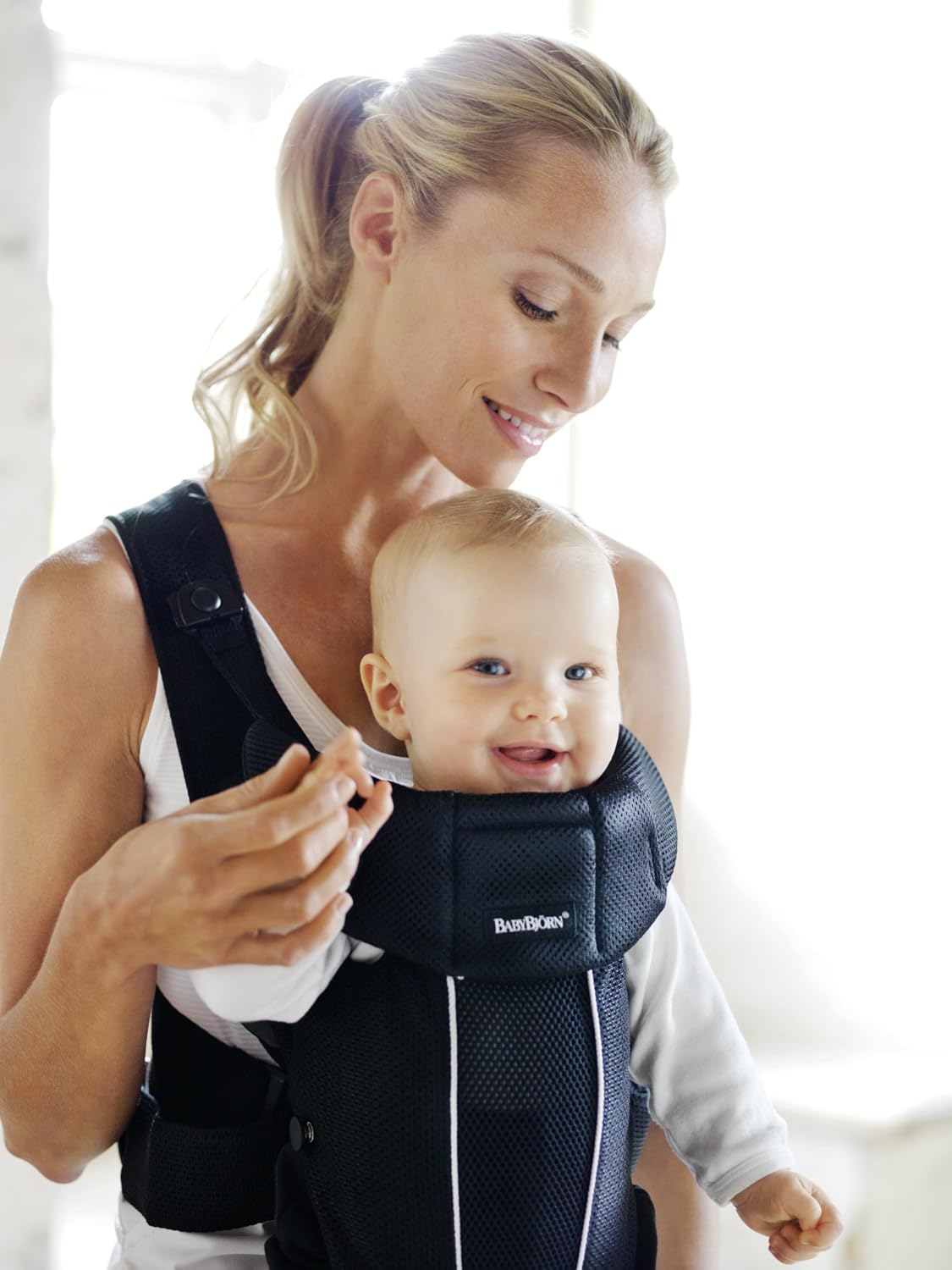 Maille Filet Babybjorn Porte Bebe Active Noir Porte Bebes Porte Bebes Dorsaux