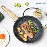 GiPP Nonstick Skillet Grey Granite 20cm with Lid Induction Compatible view 7
