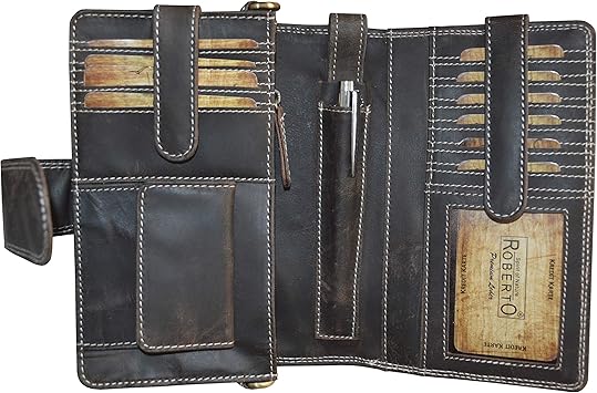 Flevado Xxl Luxus Organizer Geldborse Buisness Tasche Buffelleder Roberto Handgelenk Tasche Urlaubs Reise Geldbeutel Dunkelbraun Amazon De Koffer Rucksacke Taschen