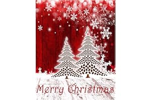 WAMIKA Merry Christmas Tree Snowflake Garden Flag Winter Snow Double Sided Flags House 28" x 40", Xmas Winter Snowman New Year Red Garden Flags Vertical Yard Banner Outdoor Decoration