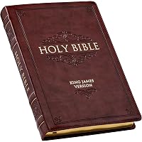 Personalzable KJV Study Bble Thumb ndexed - Brown LeatherSoft
