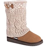 MUK LUKS Womens Cheryl Faux Suede Pull On Winter & Snow Boots