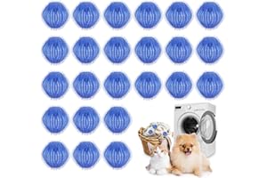 24Pcs Pet Hair Remover for Laundry Reusable Dryer Ball Washing Machine Lint Catcher Dog Cat Fur HairRemover for Clothes Pet B