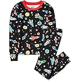 The Children's Place boys 100% Cotton Long Sleeve Top and Pants,2 Piece Pajama Set
