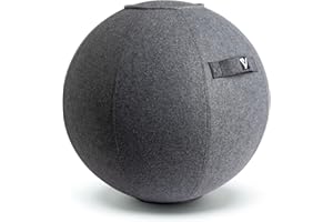 Sitting Ball Chair for Office Home, Pilates Exercise Yoga with Cover for Balance, Stability Fitness, Ergonomic Posture Seat w