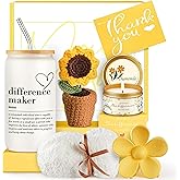 Geelfland Thank You Gifts for Women, Teacher Appreciation Gifts, Thank You Gift Baskets for Women Friends Teachers Coworkers Boss Nurse Mom Employees with Thank You Cards