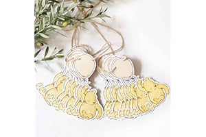 KWTZKUO 18 pcs Classic Winnie Bear Baby Shower Banner, Pooh Name Tags Guest Card Birthday Party Decoration Card Stock