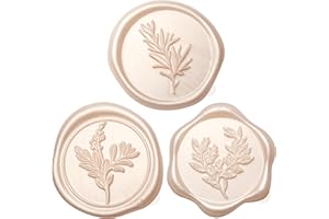 Crafts by Uncle Joel Wax Seal Stickers (60 Pcs, 3 Designs in 1 Pack) Premium Envelope Seal Stickers for Wedding Invitation Envelopes, Adhesive Wax Seals, Perfect for Seating Chart, Gift Wrapping