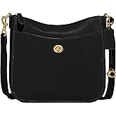 Coach Polished Pebbled Leather FoldOver Crossbody Li