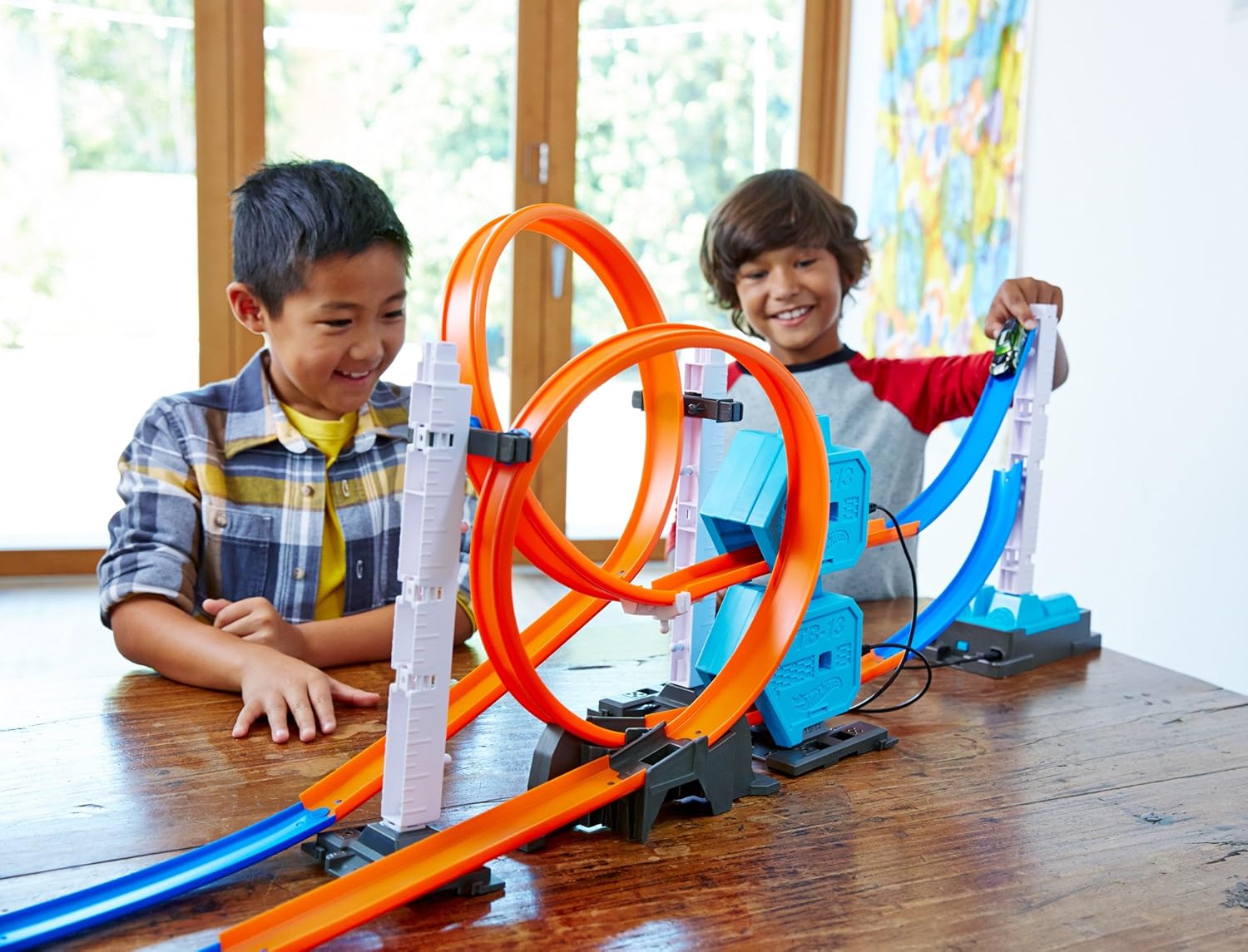 hot wheels track builder booster