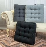 Casabella Booster Cushion Large 50x50cm 10cm Thick Armchair Floor Seat Black view 5