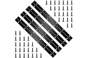 YHNTGB 4 PCS 12 Inch Black Heavy Duty Stainless Steel Piano Hinge Continuous for Cabinet Door Cases Woodworking Wood Furniture Tool Storage Boxes Black