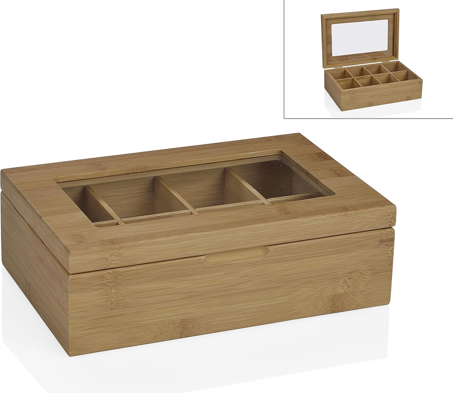 ANDREA HOUSE Caja INFUSIONES Bambu 8C 29X19X9CM: Amazon.es ...