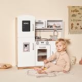 Kidoz Signature Kids Wooden Kitchen Large Playset White Kitchen view 2
