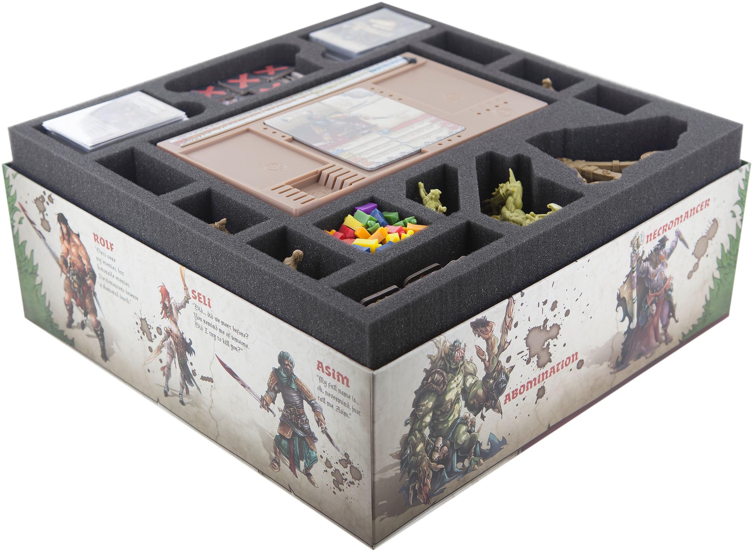 Feldherr Foam tray set compatible with Zombicide: Green Horde core box