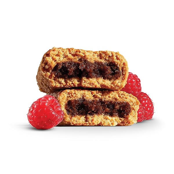 NATURE’S BAKERY WHOLE WHEAT FIG BARS, RASPBERRY, REAL FRUIT, VEGAN, NON-GMO, SNACK BAR, 1 BOX WITH 12 TWIN PACKS (12 TWIN PACKS)