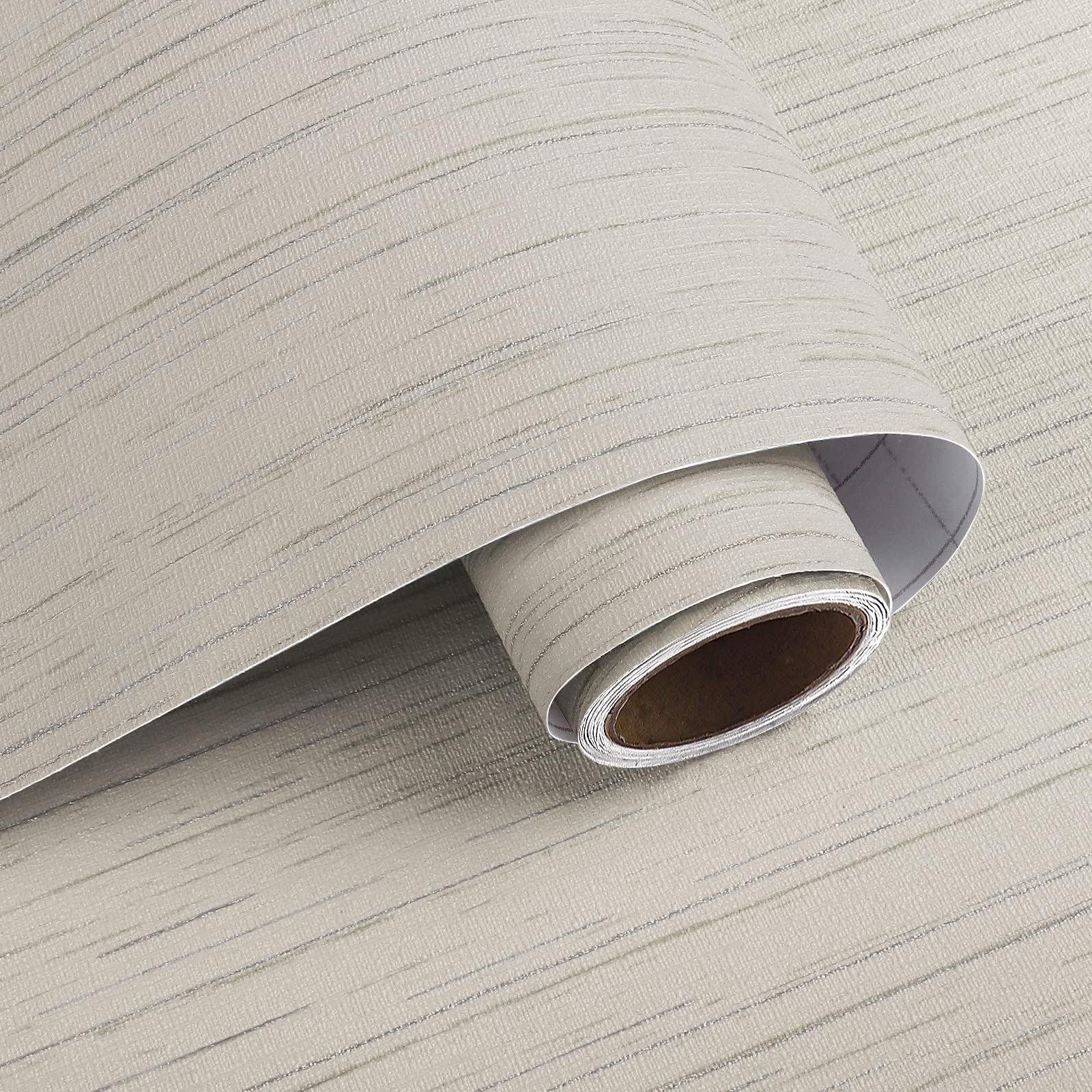 VaryPaper Peel and Stick Beige Faux Grasscloth Wallpaper 40cmx800cm Textured Fabric Contact Paper Vinyl Wrap for Furniture Sticky Back Plastic Roll Beige Stick on Wallpaper for Living Room Bedroom