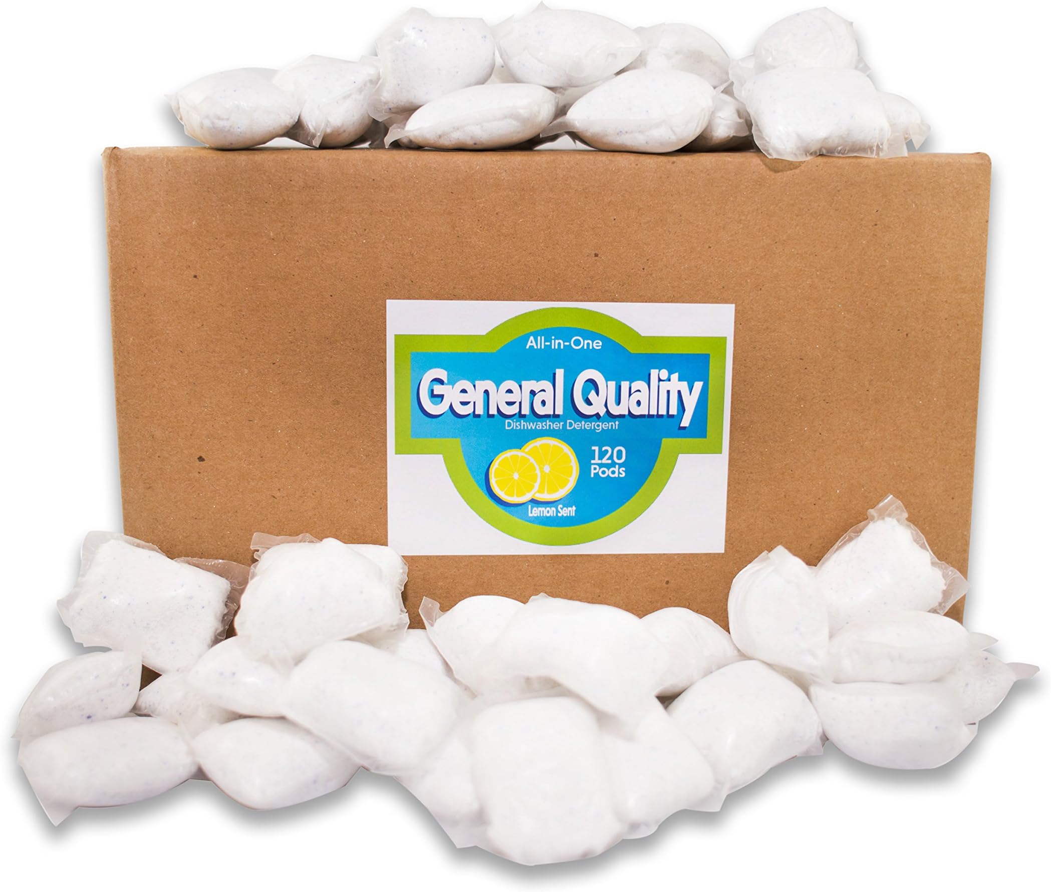 Mega Pack - 120 Count Dishwasher Detergent Pacs, Fresh Scent by General Quality Brands