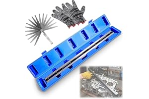 Noliven 24 Inch Straight Edge Tool kit, Machinist Precision Steel, Precision Steel Straight Edge Tool with Complimentary Feel