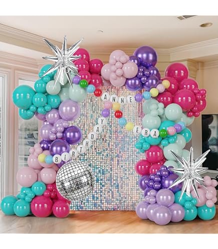 Its Me Hi Iridescent Girl Birthday Decorations - Laser Banner & Music Theme Party Supplies Kit