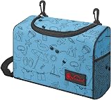 Vinsani Clothes Peg Bag Premium Zipped Waterproof Wearable Bag Blue