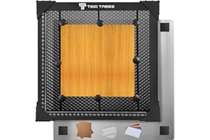 USONGSHINE 300 * 300mm Honeycomb Laser Bed Honeycomb Working Table Laser Honeycomb for CO2 or Laser Engraver Cutting Machine with Aluminum Plate and Engraving Materials