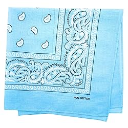 MDSTYLE 3 PCS 100% Cotton Bandana for Men & Women