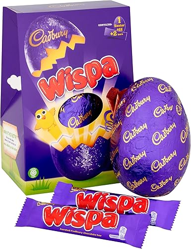 Cadbury Wispa Large Chocolate Easter Egg, 249g: Amazon.co.uk: Grocery