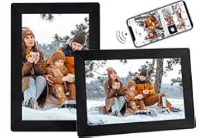GLUSINE Uhale 10.1Inch Digital Photo Frame WiFi Smart Digital Picture Frame,16GB Storage, Wall-Mounted, 1280 * 800 HD Resolution Digital Frame,Share Photos/Videos Instantly via Uhale App from Anywhere