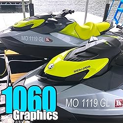 1060 Graphics 3" high Custom Boat Registration