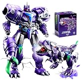 Resosese Transforming Toys Figures-Robot Toys for Boys, Action Figure for Kids Birthday Dinosaur Toys for Kids 8-14, ABS Metal Texture-Part of Alloy