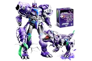 Resosese Transforming Toys Figures-Robot Toys for Boys, Action Figure for Kids Birthday Dinosaur Toys for Kids 5-14, ABS Metal Texture-Part of Alloy