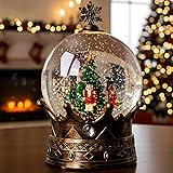 Christmas Snow Globe Lantern Water Glittering